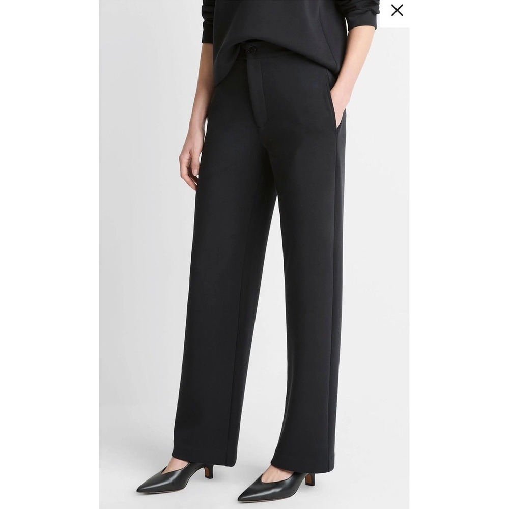 Vince Women's Trouser Dress Pants Black 6 Stretch Blend
